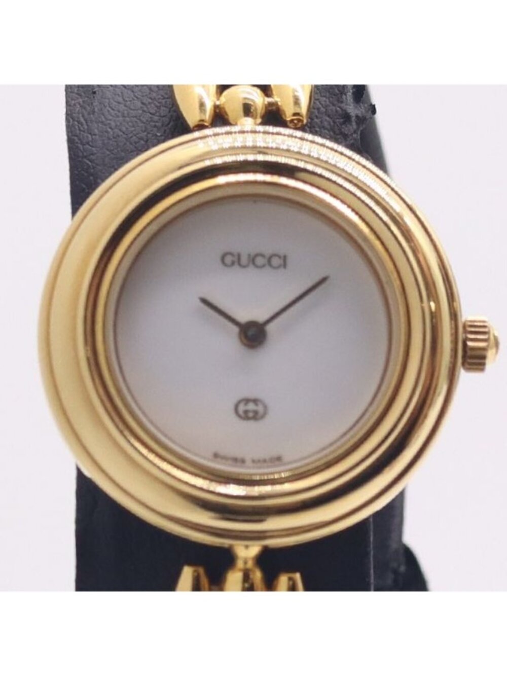 Gucci Change Bezel with 11/12 Bangle Watch White Dial